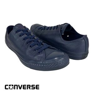 Converse Unisex Men‎ 9.5 | Women 11.5 Chuck Taylor Blue Leather Lo-Top Sneakers